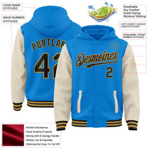 Wholesale Varsity Jackets High Quality Color Matching Multi-Pocket Top <b>Clothes</b> Fashion Varsity Jackets Custom - Product Image 2
