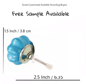 Bleu néon Melon céramique boutons polyvalent armoire tiroir porte poignée cuisine chambre salle de bain extérieur entrepôt salon Villa - Product Image 3