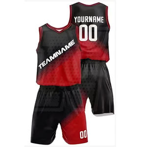 Venta al por mayor personalizable ligero de alta calidad sublimado jersey de baloncesto de secado rápido uniforme reversible con conjuntos de doble cara - Product Image 4