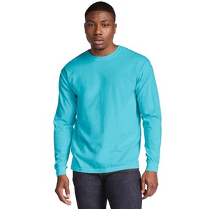 T-shirt en coton à manches longues en coton Supima respirant - Product Image 4