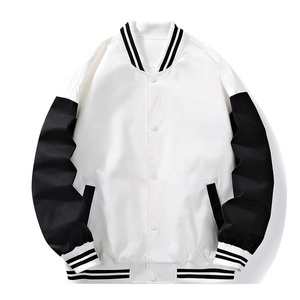 Ventes en gros de blousons de baseball sportifs unisexes en polyester/coton de qualité supérieure, personnalisés, avec service OEM ODM, broderie - Product Image 5