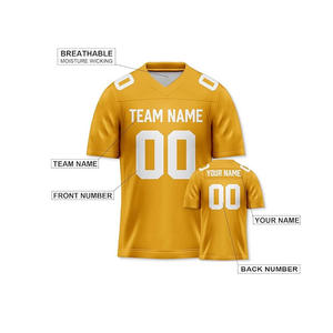 เสื้อฟุตบอลตาข่ายระบายอากาศสำหรับผู้ชายไซส์ใหญ่พิเศษ พิมพ์ชื่อทีมด้านหน้า บริการ OEM สำหรับผู้ใหญ่ ป้องกันแบคทีเรีย แขนสั้น - Product Image 2