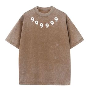 เสื้อยืดผ้าฝ้ายฟอก100% วินเทจของผู้ชายเสื้อฮิปฮอปสตรีทพิมพ์ลายอนิเมะลำลองฤดูร้อนแขนสั้นย้อมคุณภาพสูง - Product Image 4