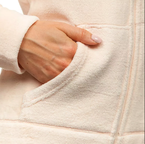 เสื้อฮู้ดผู้หญิงทอผ้าสำหรับฤดูหนาวที่อบอุ่นและสบาย - บริการ ODM ลายมัดย้อม เป็นมิตรกับสิ่งแวดล้อมและกันน้ำ ราคาประหยัด - Product Image 4