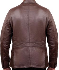 Veste de motard en cuir pour homme de haute qualité personnalisée, hiver, rue, bureau, extérieur, décontractée, respirante, écologique, debout - Product Image 4