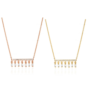 Sólido 14K oro amarillo minimalista diseñador encanto colgante collar hecho a mano clásico joyería fina para regalo - Product Image 4