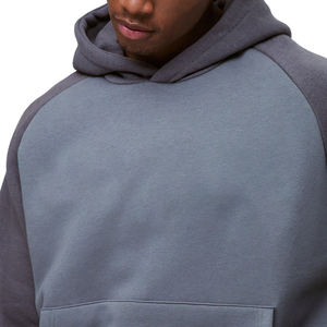 Sudaderas con capucha en relieve 3D personalizadas 500 algodón Gsm alta calidad contraste Color Streetwear sudaderas con capucha hombro caído sudaderas con capucha en blanco para hombres - Product Image 3