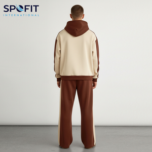 Ventes en gros de survêtements pour hommes de haute qualité, logo personnalisé OEM, survêtement imprimé, 100% coton, respirant, léger, sweat-shirt - Product Image 5