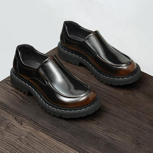 รองเท้าหนังแท้คลาสสิกแบบทางการ พื้นผิวขัดเงา พื้นกันลื่น สำหรับชุดทำงานผู้ชาย - Product Image 4