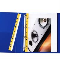 Tiras de Archivo Autoadhesivas de PP (28X297mm) con Compatibilidad Universal de 11 Orificios, Opciones Multicolor, Sin Necesidad de Perforar Más