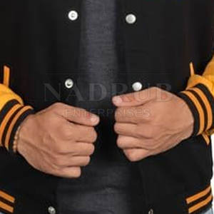 Vente en gros Veste Letterman en polaire pour homme Veste Letterman personnalisée en polaire quantité minimale de commande bas Qualité supérieure à vendre - Product Image 5