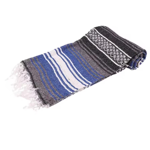 Suministro a granel Manta Falsa azul oscuro Manta de estilo tradicional para relajación y decoración - Product Image 3
