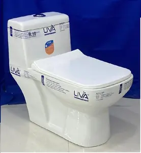 Sanitary Ware Banheiro Set One Piece Cheap WC Toilet Preços Venda Capa Branco Assento Cerâmico Layer Time Packing Padrão Gráfico GUA