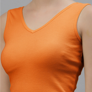 Camisetas sin mangas lavadas con estampado informal de talla grande para mujer, venta al por mayor, algodón orgánico Premium, transpirable, sin mangas, moda, suave y cómoda - Product Image 2