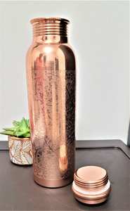 Botella de cobre hecha a mano para Yoga, juego de vidrio, regalo de bienestar, Yoga, Fitness, regalo perfecto - Product Image 6