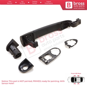 Manija de apertura de puerta exterior BDP1166 con orificio para sensor 806706656R para Fluence, Megane 3, Clio 4, Scenic 3, Captur 1 - Product Image 4