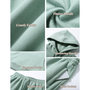 Chándales de Mujer al por Mayor, Personalizados, Modernos, de Alta Calidad, con Hombros Caídos, Estilo Urbano, Holgados, de Felpa Gruesa - Product Image 6