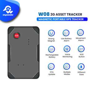 Портативное беспроводное устройство GPS-трекер для автомобилей с поддержкой 2G LTE, длительным временем работы от батареи, функцией отслеживания на расстоянии и магнитным креплением для грузовых контейнеров - Product Image 2