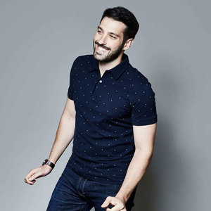 เสื้อโปโลสำหรับผู้ชายเสื้อกอล์ฟพิมพ์ลายแบบเต็มชิ้น - Product Image 5