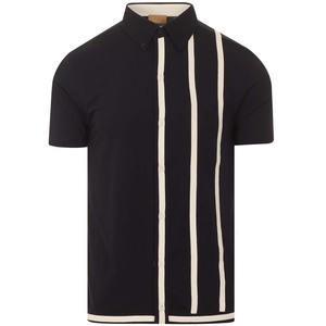 Polo de golf de haute qualité avec broderie personnalisée, logo en polyester et spandex imprimé, style rétro à séchage rapide pour hommes - Product Image 1