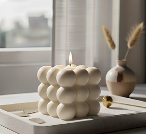 Bougie parfumée BUBBLE populaire, bougie de luxe de designer, idéale pour la décoration de la maison, pour les cadeaux, meilleur prix pour la vente en gros - Product Image 4
