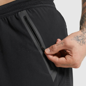 Pantalones Cortos Deportivos para Hombre, Estilo Urbano, Corte Holgado, Cintura Elástica de Algodón, Color Sólido, Transpirables, de Secado Rápido, Personalizables, Tallas Grandes, Venta al Por Mayor - Product Image 6
