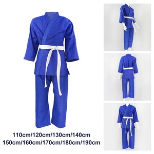 Uniforme de karaté de haute qualité et haute performance en polyester/coton 180g à manches longues pour les professionnels et les débutants, ensembles respirants - Product Image 1