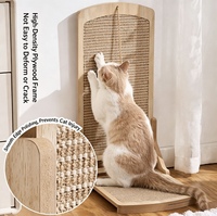 Griffoir pour chat en forme de L, vertical, en sisal, avec boule roulante, pour chats d'intérieur, fournitures pour animaux de compagnie, vente en gros