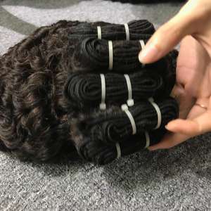 Extensiones de cabello humano vietnamita rizado birmano crudo 100% de la mejor calidad estilo ondulado Natural para mujeres negras - Product Image 2