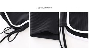 Los mejores pantalones cortos deportivos transpirables elásticos de cintura alta para Yoga para mujer, pantalones cortos para correr para mujer, pantalones cortos transpirables elásticos - Product Image 2