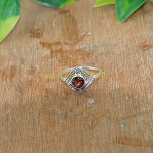 Top Quality Red Garnet <b>Ring</b> 925 Sterling Silver <b>Statement</b> <b>Ring</b> Handmade Design <b>Ring</b> Gemstone <b>Ring</b> Garnet Jewelry Christmas Gift - Product Image 6