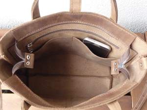 Sac fourre-tout en cuir véritable de luxe pour femmes, usage quotidien, fait main, marque personnalisée LTB-0032 - Product Image 3