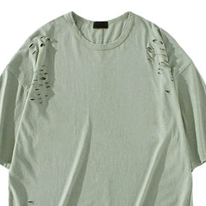 Camisetas Unisex de Diseño Nuevo, Estilo Desgastado, Hechas a Medida, de Algodón Grueso y Talla Grande para Hombre y Mujer - Product Image 5