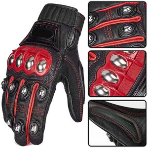 Nuevo 2023, venta al por mayor, los mejores guantes OEM con servicios de moto, guantes de carreras de cuero de alta calidad con diseño totalmente personalizado y transpirable - Product Image 2