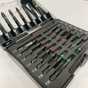 S2 Dr. 1/4" Coloring <b>Screwdriver</b> Bits <b>Set</b> 1/4" X 50mml Phosphate Finished Packed in 21 Pcs/box - Product Image 4