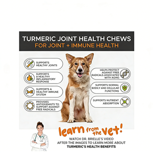 OEM/ODM Pereda Nyeri Sendi Anjing & Kucing, Kunyah Lembut Organik Campuran, Bebas Biji-bijian, Direkomendasikan Dokter Hewan, Camilan Anjing & Kucing - Product Image 4