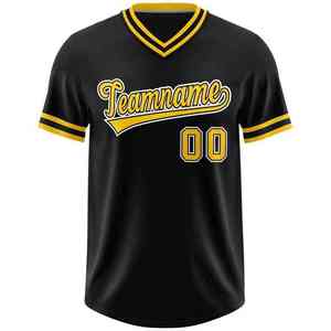 Chemise de baseball vierge à manches courtes bon marché OEM Vente en gros Maillot de baseball mondial imprimé par sublimation Fabricant - Product Image 6