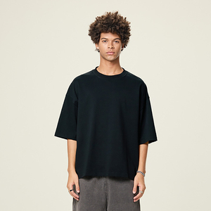 Vente en gros en usine T-shirts à séchage rapide 100% coton pour hommes Impression de logo personnalisé Respirant Motif solide Respirant Service OEM - Product Image 1