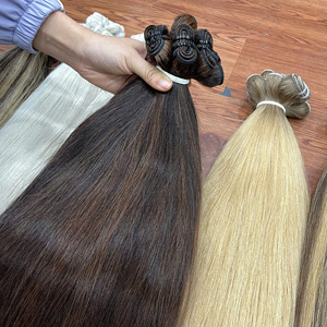 Extensiones de Cabello Humano Vietnamita al por Mayor, Color Europeo Liso, 100% Alineado con la Cutícula, Tendencia de Color para el Cabello 2025 - Product Image 4