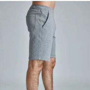 Wholesale Custom <b>Men's</b> 100% Cotton Sweat <b>Shorts</b> Elastic Waist Washed Finish Breathable Quick Dry Oversized Casual Running - Product Image 5