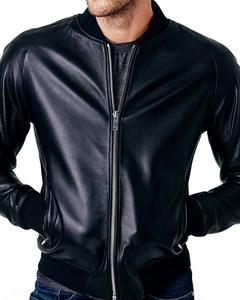 Comprar chaqueta de cuero genuino nueva chaqueta de cuero sintético 2026 unisex de talla grande chaqueta de motorista de cuero con logotipo personalizado - Product Image 3