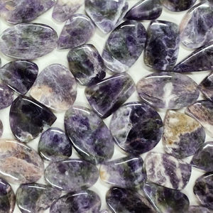 Nouvel Arrivage Cabochon en Pierre Précieuse Améthyste Violette et Fluorite, Tendance 2022, Meilleure Vente pour la Décoration d'Ongles - Product Image 4