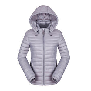 Custom Women's Puffer Jacket High Quality Breathable Winter Jacket Outdoor Fur Hooded Puffer Jacket - Product Image 2