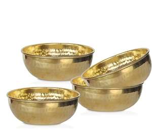 Ensemble de bols à fruits en laiton poli de qualité supérieure avec Katori pour les fêtes durables et légers fournisseur en gros de l'Inde - Product Image 2