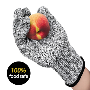 ถุงมือ HPPE เกรดอาหาร XL ถุงมือนิรภัยป้องกันการตัด5ระดับ - Product Image 4