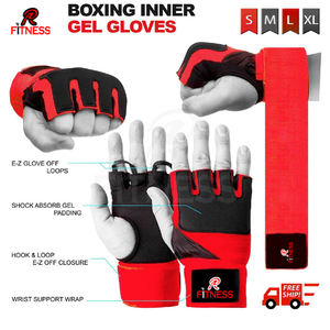 ผ้าพันมือสำหรับชกมวยแบบมีเจลในตัว ใช้งานง่าย รวดเร็ว พร้อมถุงมือเจล - Product Image 4
