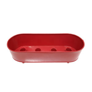 Nouvelle conception fer métal avent bougeoir rouge fini pour la maison et la fête de noël éclairage décoration en gros en vrac - Product Image 1