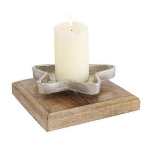 ที่ขายดีที่สุดการออกแบบฐานไม้ที่มีเชิงเทียนโลหะที่ราคาต่ำออกแบบเทียนยืนขายส่งผู้ผลิต - Product Image 5