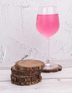 Tranches de bois pour artisanat artisanat en bois non fini ronds en bois naturel avec écorce pour centres de table de mariage sous-verres de Table rustique - Product Image 6