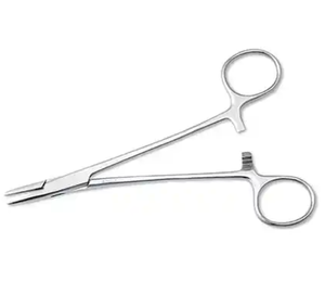 Pinzas quirúrgicas Portaagujas de acero inoxidable para uso dental Fuente de alimentación reutilizable y manual - Product Image 3